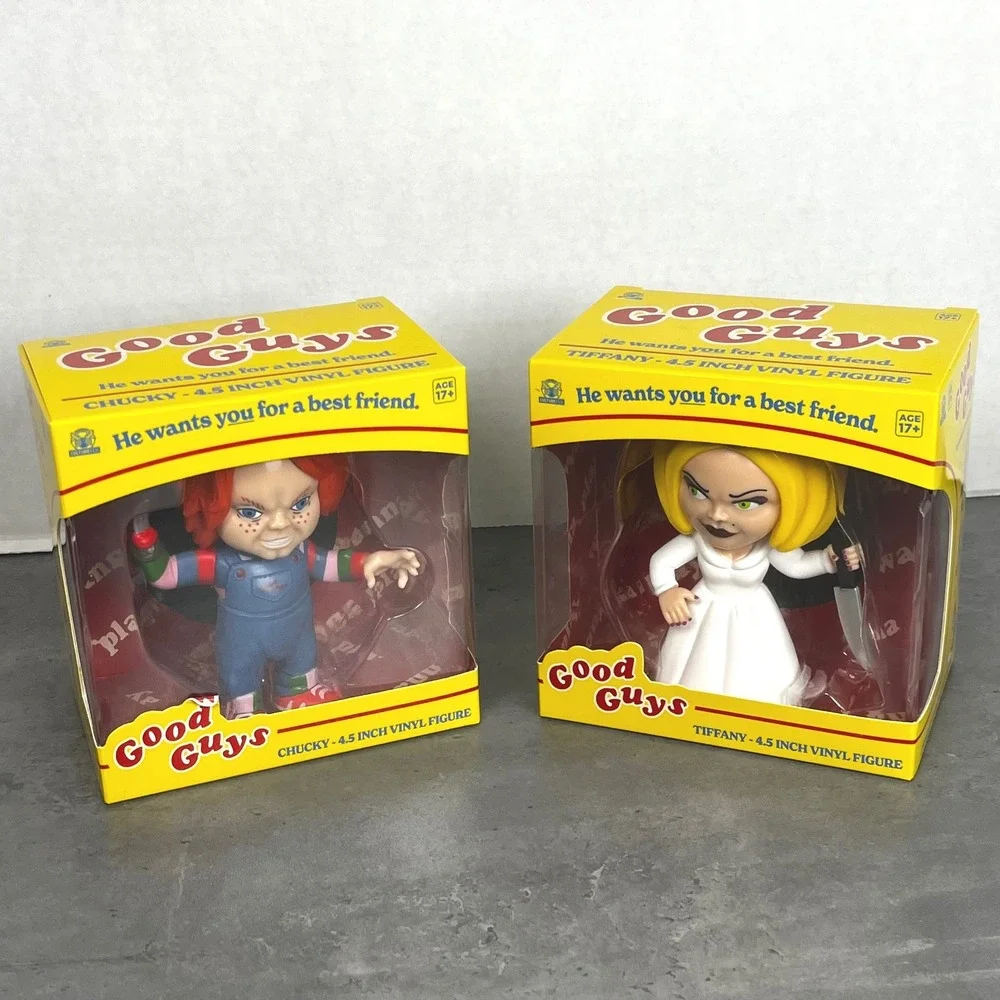 CultureFly Chucky and Tiffany 4.5 Inch Vinyl Figure Set Good Guys Child's‎ Play